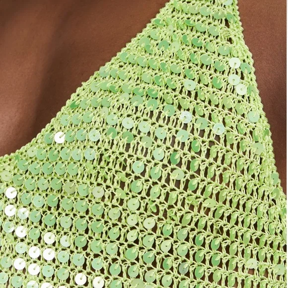 Retrofete Molly Sequin Crotchet Top - Picture 9 of 10